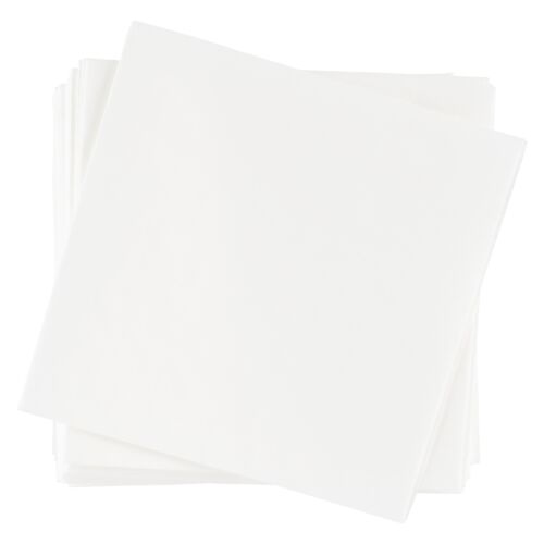 Beverage Napkin w/Uncoined Edge (White) Thumbnail